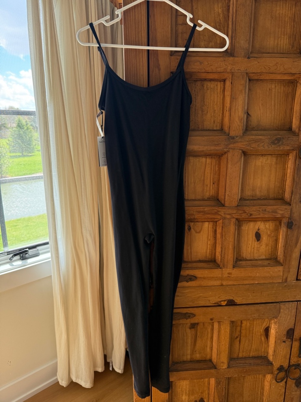 TNA Butter - Black Slim Fit Jumpsuit Romper, seamless